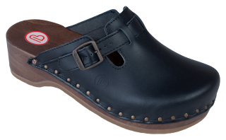 0402-900 BERKEMANN Riemen-Toeffler Holz Sandale schwarz Größe 2,5 - 12