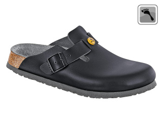 061368 BIRKENSTOCK ESD BOSTON Sandale schmale Weite schwarz Größe 36 - 42