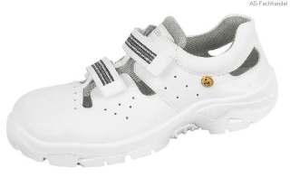 2616 Übergröße ABEBA-ESD, Anatom-Sandale, weiß, mit Stahlkappe, Microfaser Größe 49 - 50