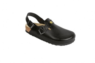 48611-1 WEEGER Clog Arbeitsschuhe ohne Stahlkappe schwarz Leder Größe 35 - 49