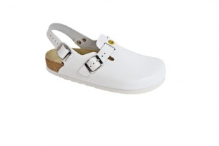 48611-2 WEEGER Clog Arbeitsschuhe ohne Stahlkappe weiss Leder Größe 35 - 49