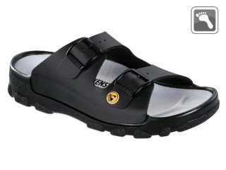 596040 BIRKENSTOCK ESD TOULON Sandale normale Weite schwarz Größe 36 - 46