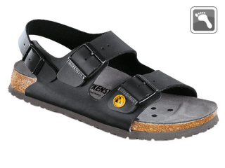 634790 Klein BIRKENSTOCK ESD MILANO Sandale normale Weite schwarz Größe 35 - 46 634790 Klein BIRKENSTOCK ESD MILANO Sandale normale Weite schwarz Größe 35 - 46