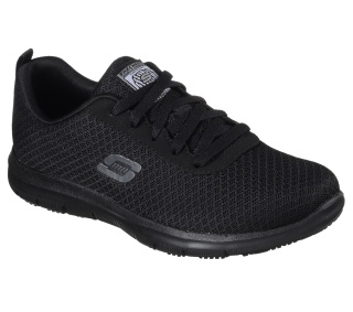 77210EC Skechers Ghenter Bronaugh Damen-Schnürschuhe ohne Schutzkappe, schwarz