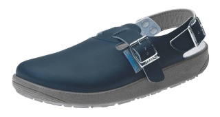 9150 ABEBA Sandale Clog Berufsschuhe ohne Stahlkappe blau Leder Größe 36 - 47