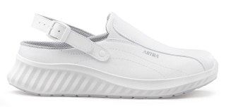 Artra Arva 6017-1010-2 Küchenschuhe Clog weiss Mikrofaser SBAE SRC Größe 36 - 48