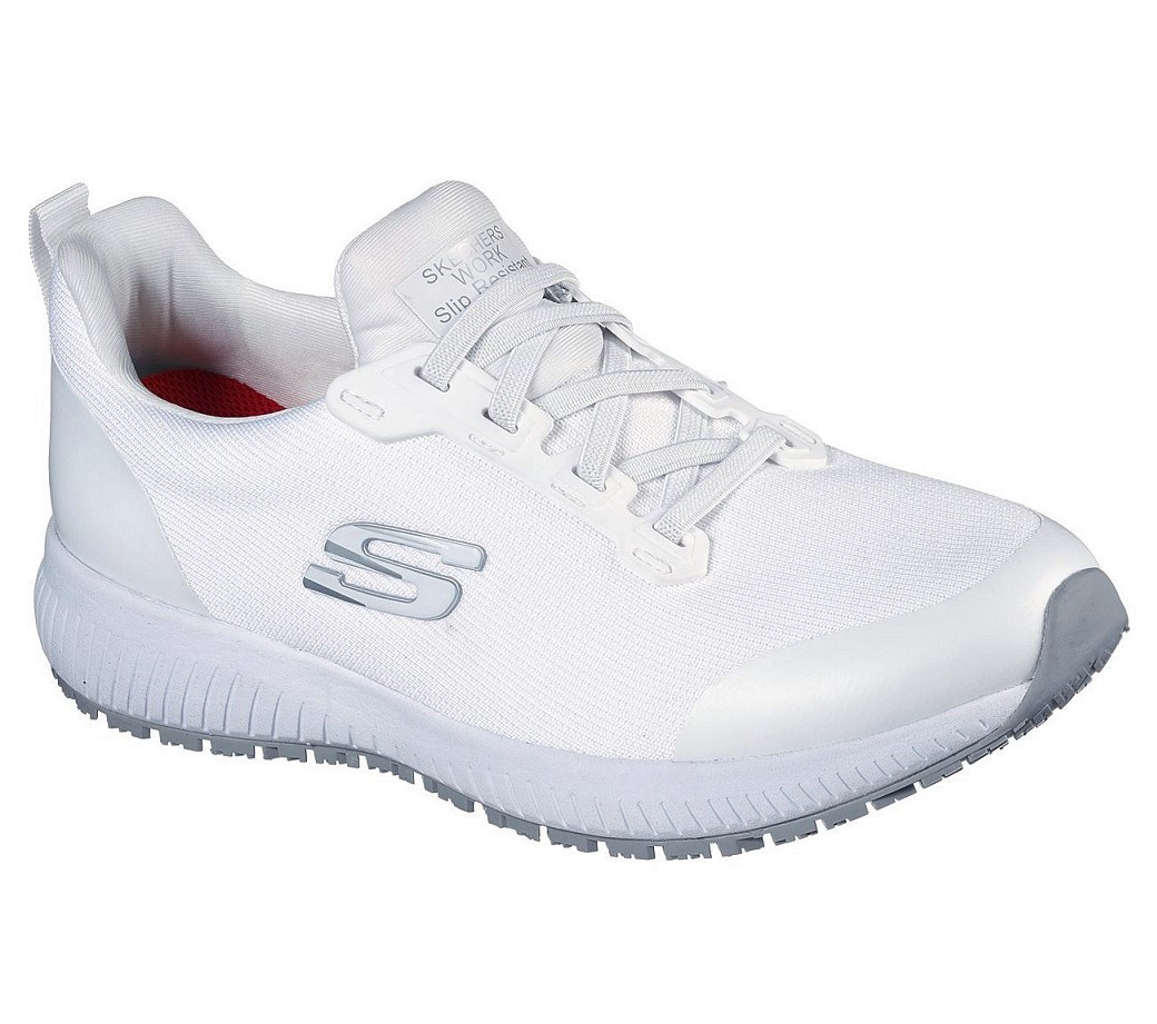 Skechers Damen Schnürschuhe 77222EC Aquad SR D ohne Schutzkappe weiss