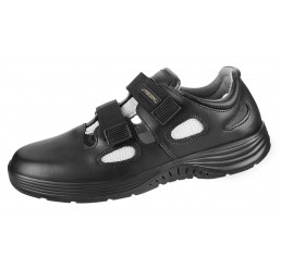 711136 ABEBA X-Light Arbeitsschuhe Sandale schwarz Leder 01 Größe 45