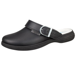 ABEBA Clog 7531 Berufsschuhe ohne Stahlkappe schwarz Leder 01 Größe 41